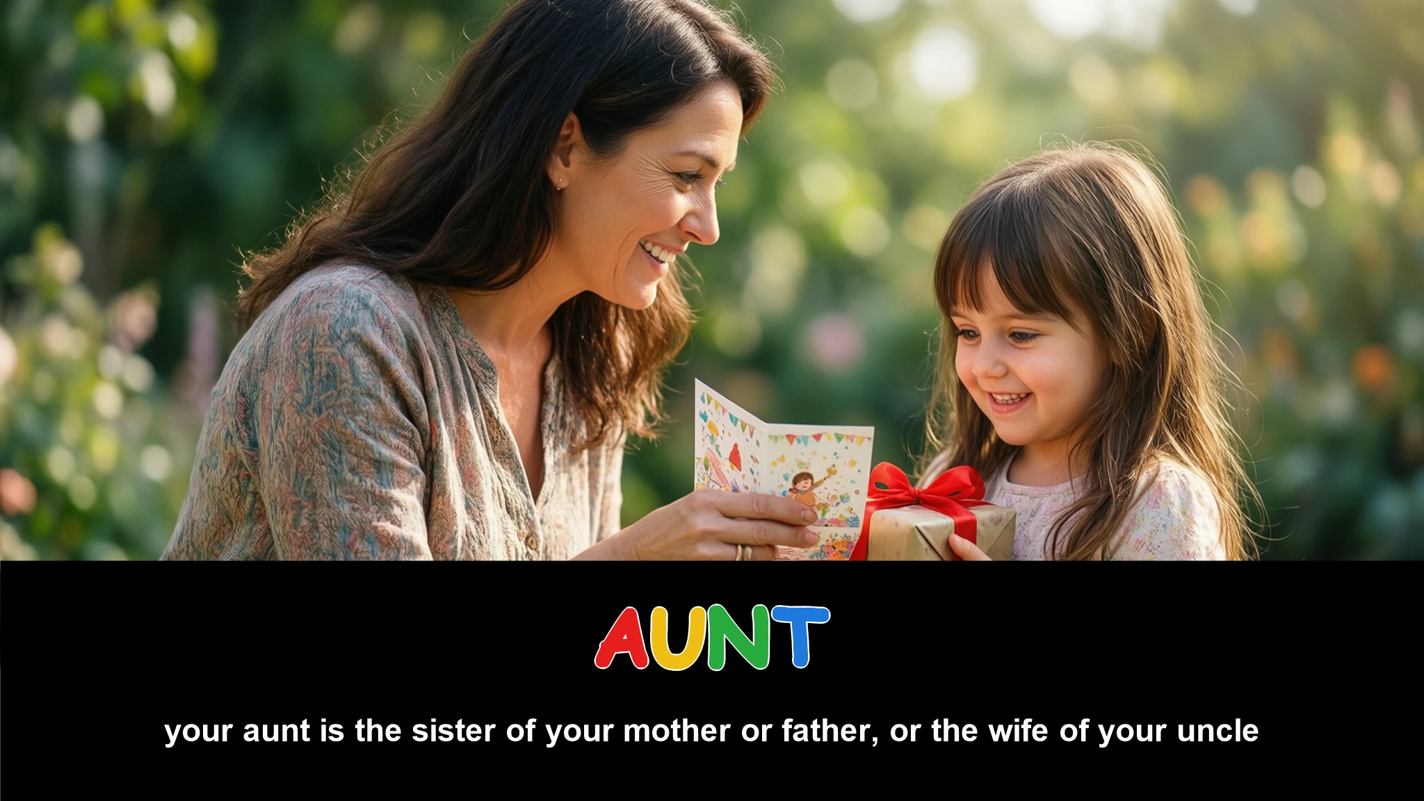 English Illustration for aunt